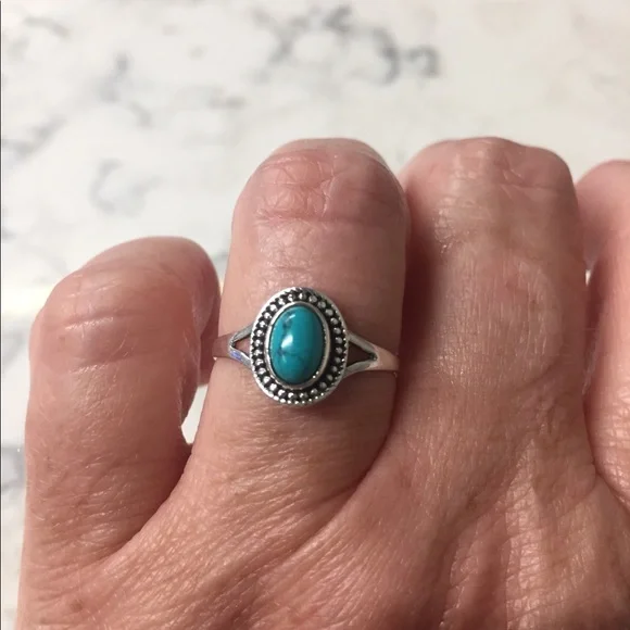 New Sterling Silver Turquoise Ring - Picture 3 of 12